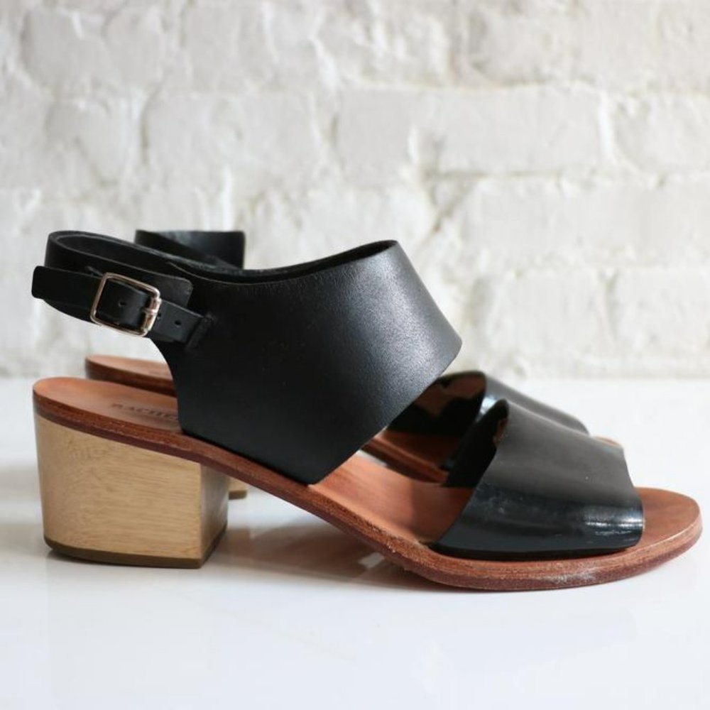 8/25 LAST DAY📦 RACHEL COMEY Black Tulip Sandal Blook Heel - 7